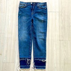 Hudson jeans. Great fit with fun cuffs